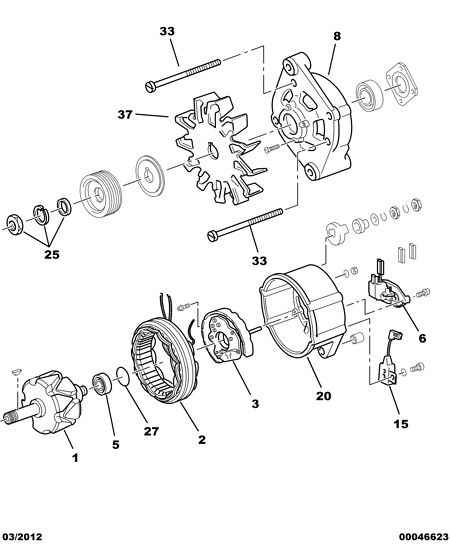 CITROËN 5761.55 - Ģeneratora sprieguma regulators www.autospares.lv