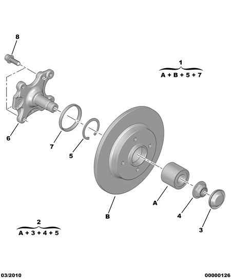 CITROËN 3738 11 - Riteņa rumbas gultņa komplekts autospares.lv