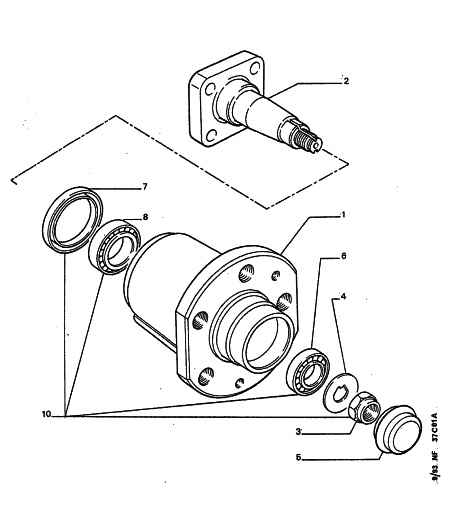 PEUGEOT 3735.15 - Wheel hub, bearing Kit www.autospares.lv