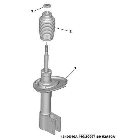 PEUGEOT 5208 69 - Shock Absorber www.autospares.lv