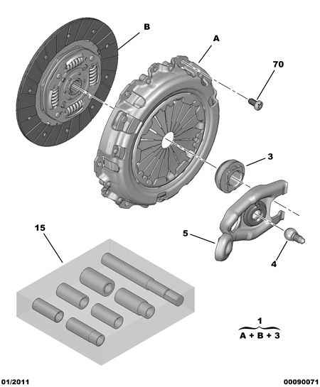 DS 2053.15 - CLUTCH KIT www.autospares.lv