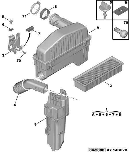 PEUGEOT 1444 EA - Gaisa filtrs autospares.lv