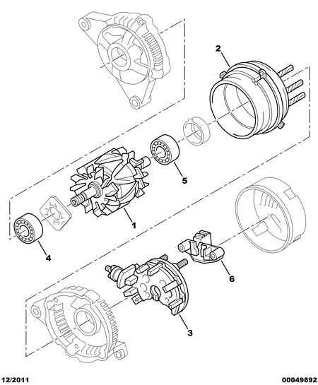 CITROËN 5761.86 - Ģeneratora sprieguma regulators autospares.lv