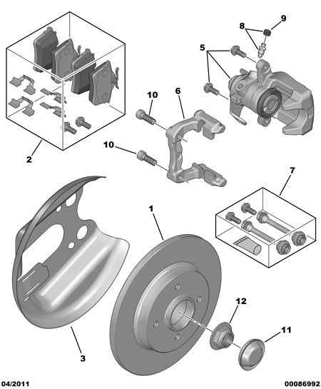 PEUGEOT (DF-PSA) 4254 20 - Brake Pad Set, disc brake www.autospares.lv