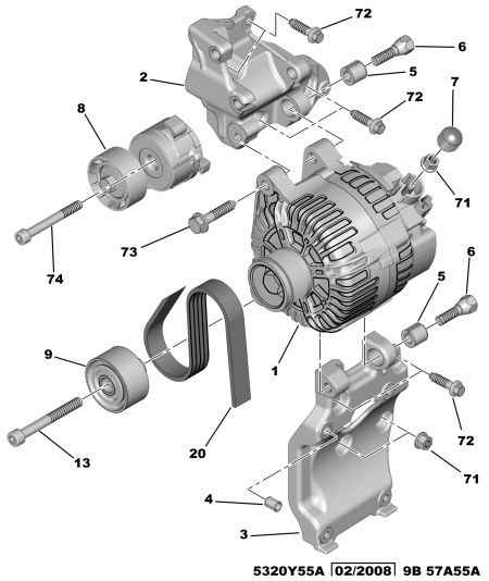 CITROËN 5751.F4 - Parazīt / Vadrullītis, Ķīļrievu siksna www.autospares.lv