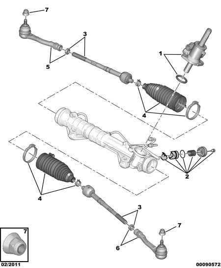 CITROËN/PEUGEOT 3817 75 - Stūres šķērsstiepņa uzgalis autospares.lv