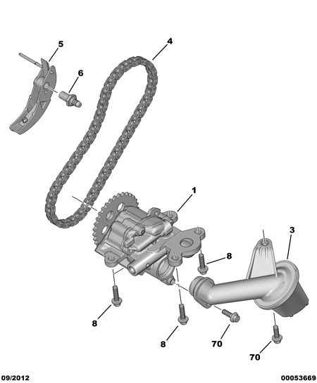 PEUGEOT 1033.16 - OIL PUMP CHAIN TENSIONER autospares.lv