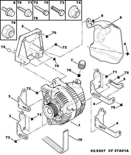 PEUGEOT 5705 EN - Ģenerators www.autospares.lv