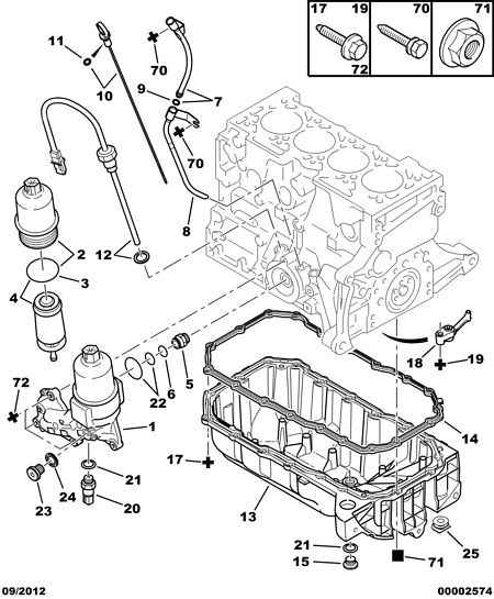 CITROËN/PEUGEOT 1109 R6 - Eļļas filtrs www.autospares.lv