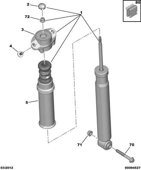 CITROËN 5206 W0 - Shock Absorber www.autospares.lv