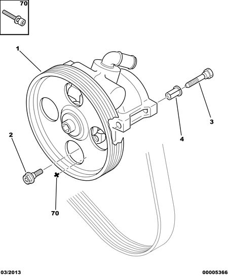 CITROËN 4007.6C - Hydraulic Pump, steering system www.autospares.lv