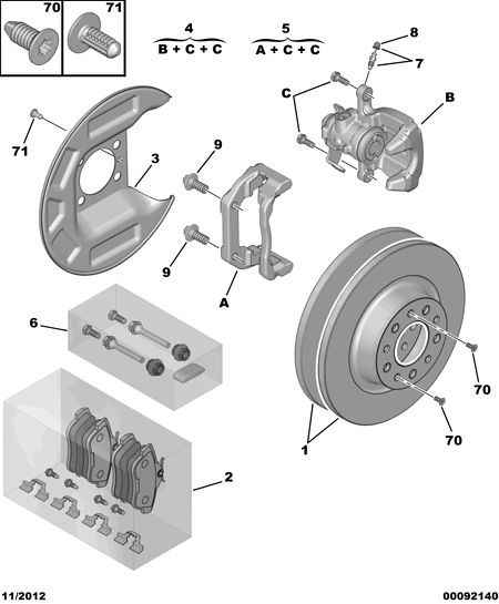 DS 4253 67 - Bremžu uzliku kompl., Disku bremzes autospares.lv