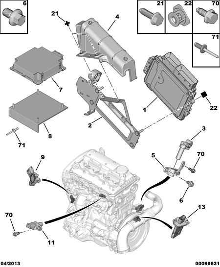 PEUGEOT 98 037 888 80 - Impulsu devējs, Kloķvārpsta autospares.lv