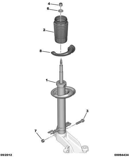 Vauxhall 5208 L2 - Shock Absorber www.autospares.lv