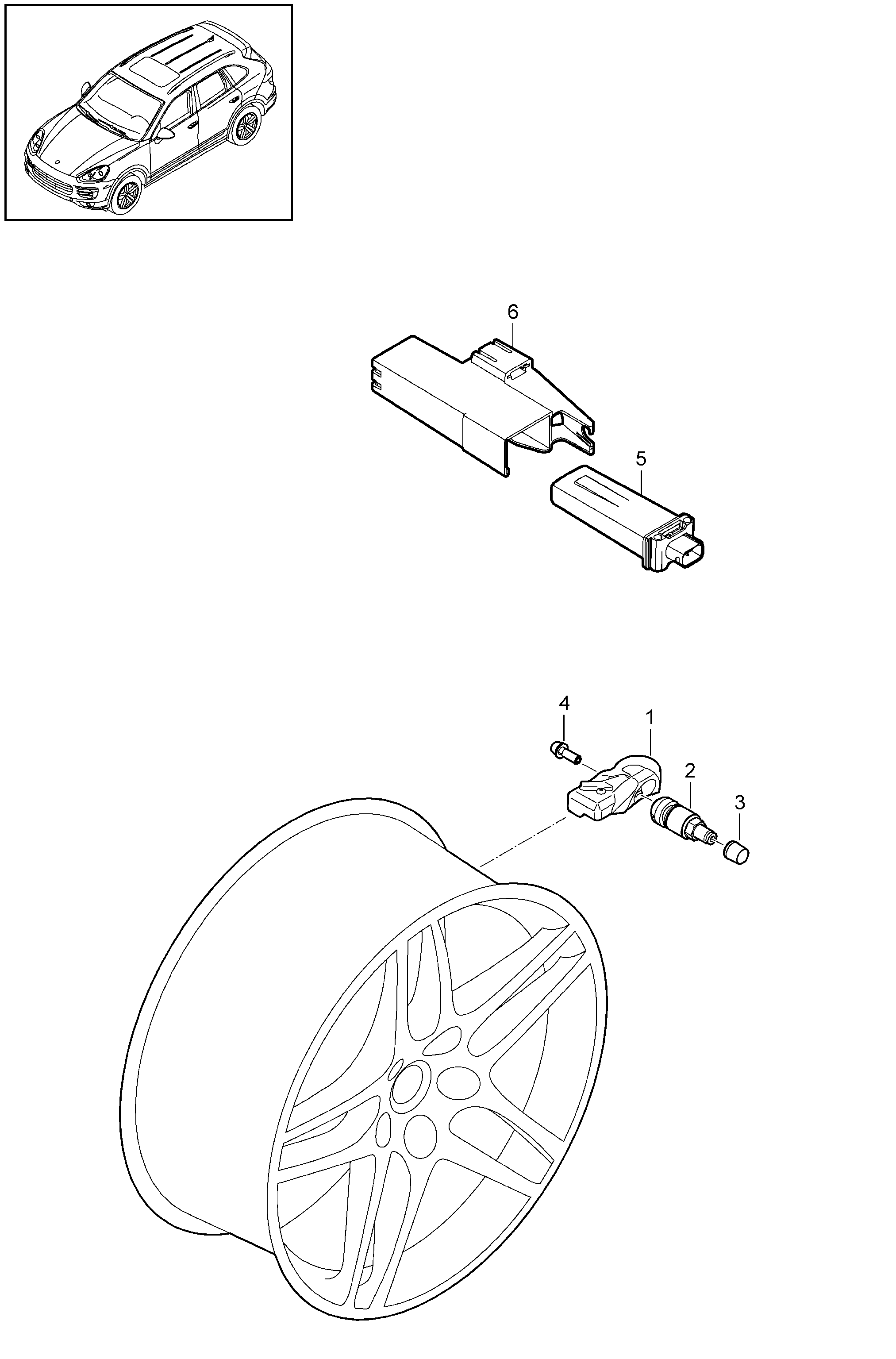 VW 5Q0907275 - Remokmplekts, Vārsts (Riepu spiediena kontroles sist.) autospares.lv