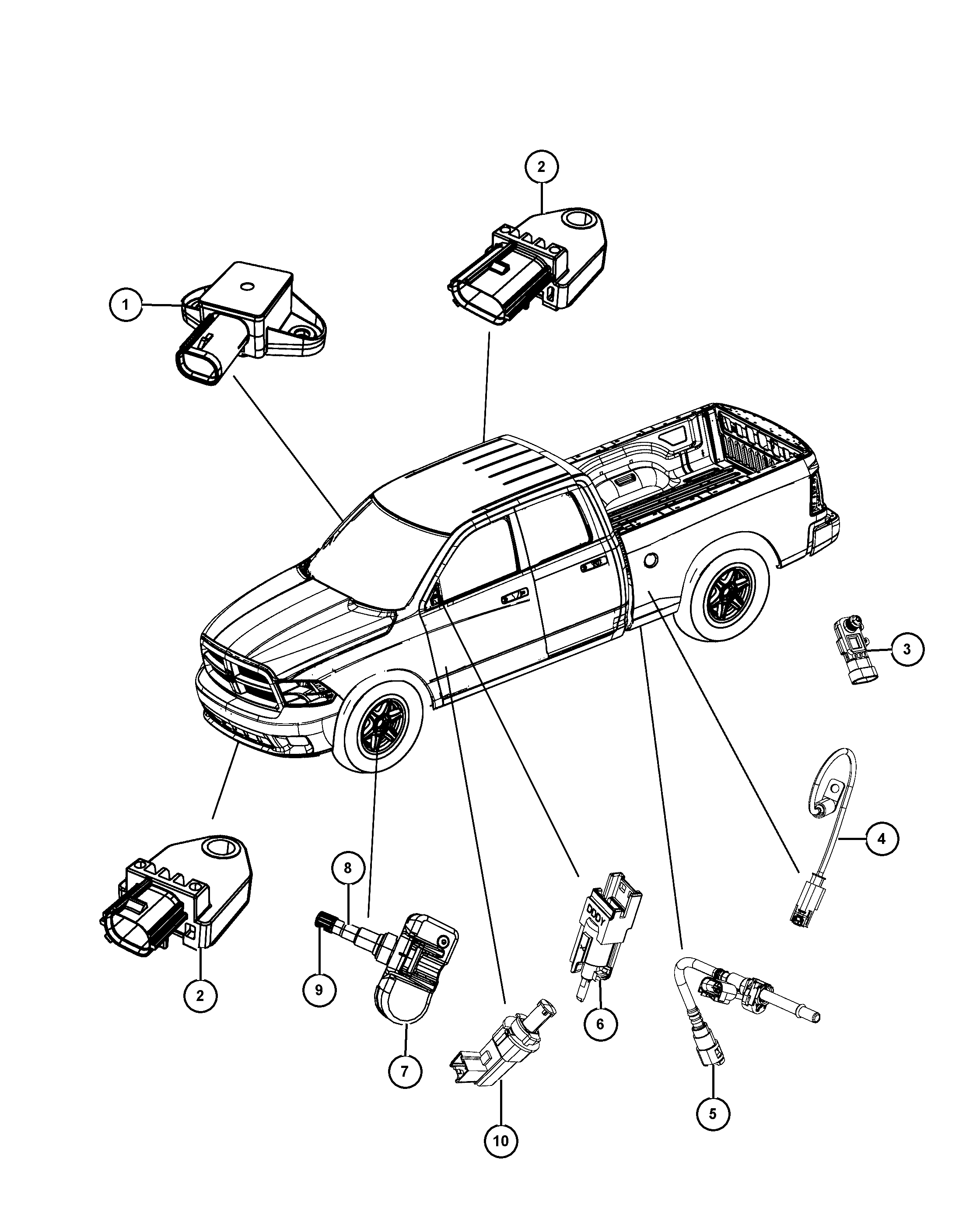 FIAT 56029 398AB - Riteņu grieš. ātruma devējs, Riepu spiediena kontroles sist. www.autospares.lv