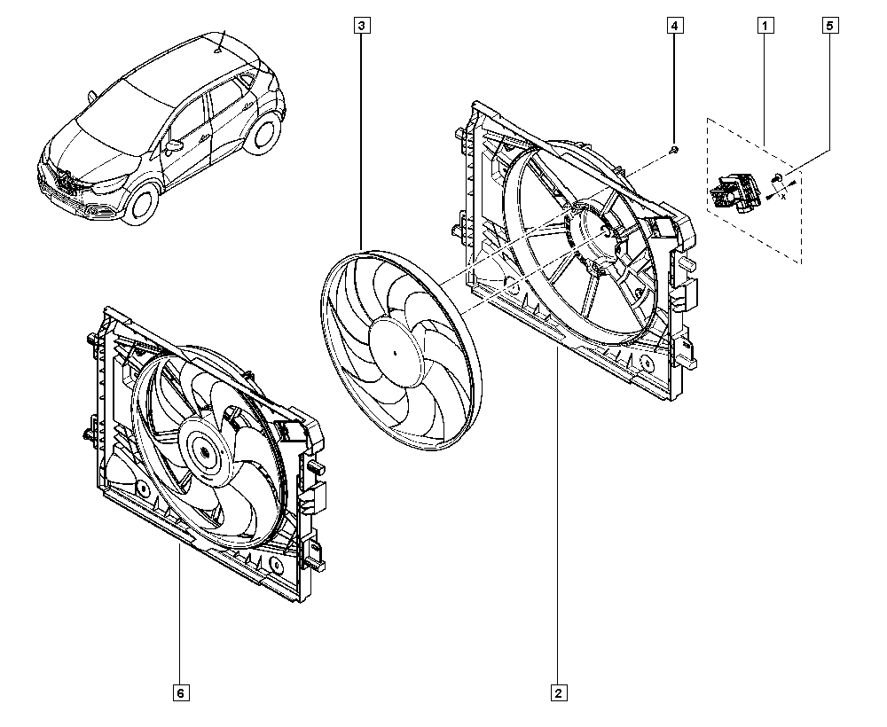 DACIA 214818009R - Ventilators, Motora dzesēšanas sistēma www.autospares.lv