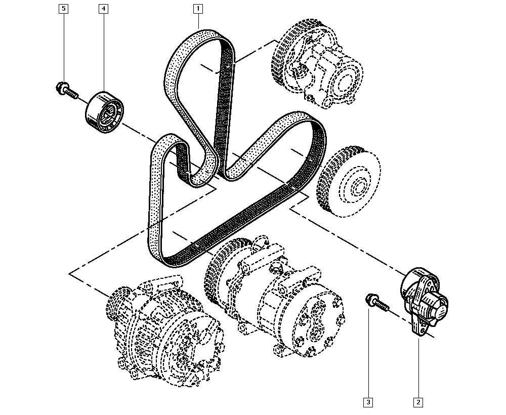 FIAT 7700101261 - Ķīļrievu siksna autospares.lv