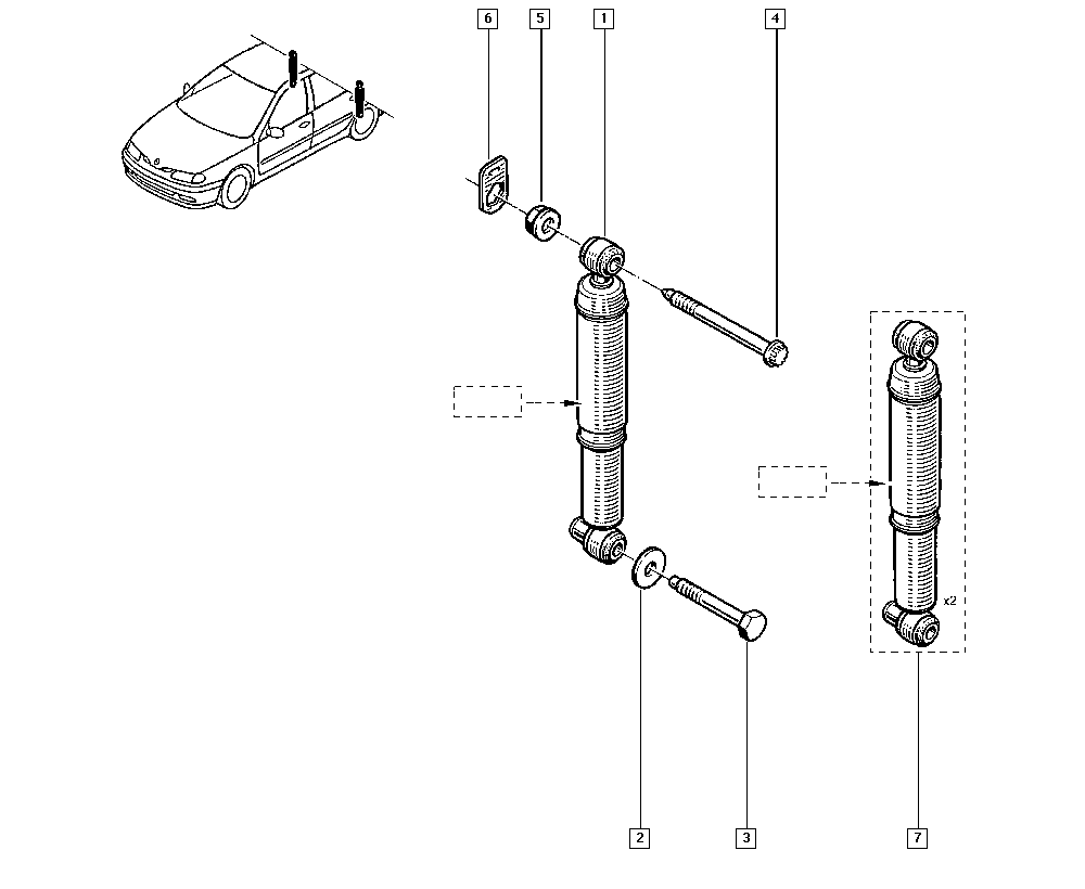 RENAULT 562103288R - Amortizators www.autospares.lv