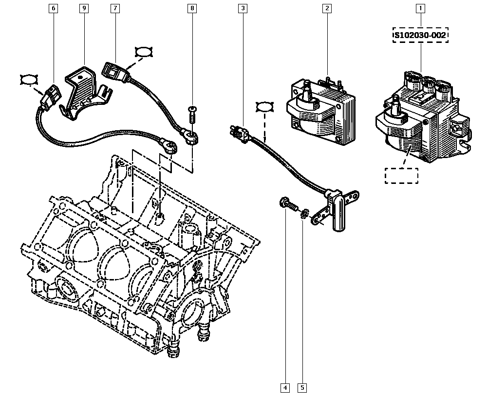 RENAULT 77 00 739 794 - Impulsu devējs, Kloķvārpsta www.autospares.lv