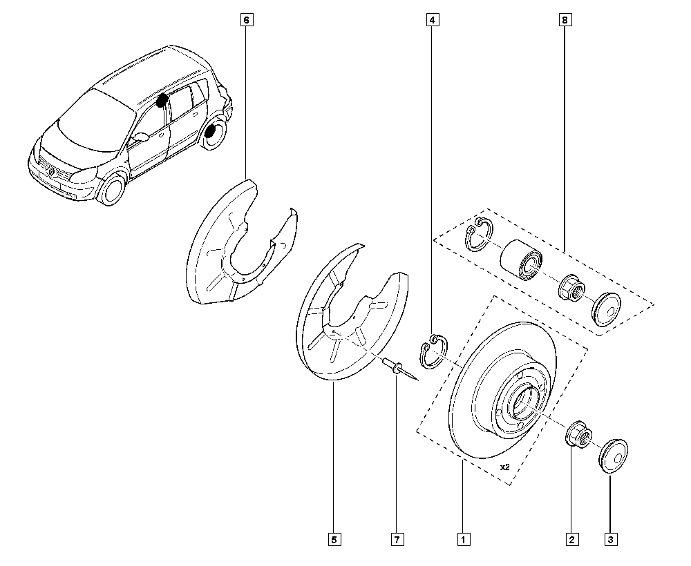 RENAULT 7701207898 - Bremžu diski autospares.lv