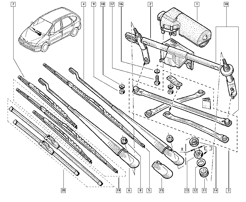 RENAULT 77 11 210 132 - Stikla tīrītāja slotiņa autospares.lv