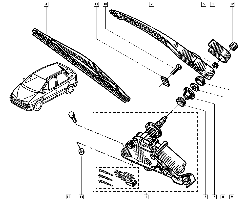 RENAULT 77 11 171 940 - Stikla tīrītāja slotiņa autospares.lv