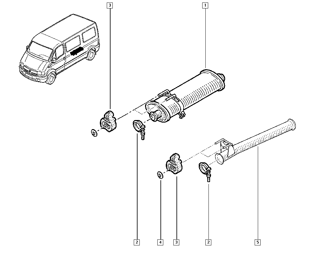 RENAULT TRUCKS 7700849461 - Kronšteins, Trokšņa slāpētājs autospares.lv