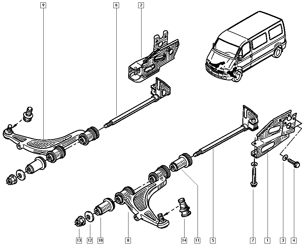 NISSAN 77003-02123 - Piekare, Šķērssvira autospares.lv