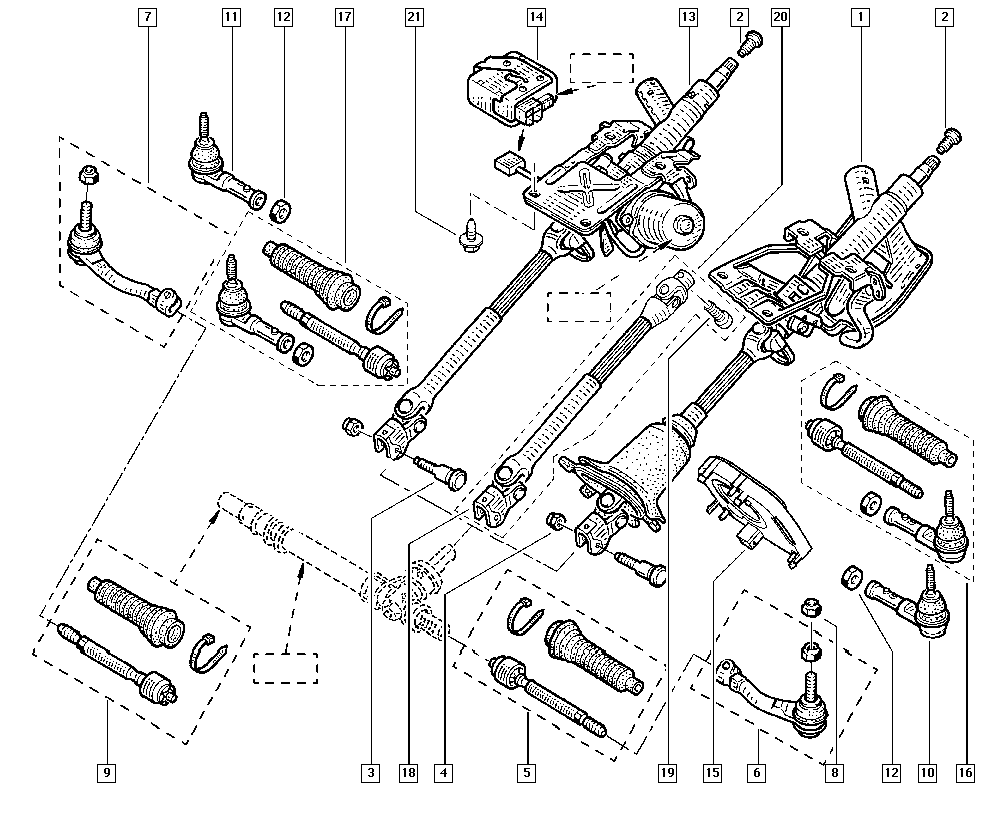 RENAULT 77 01 476 763 - Stūres šķērsstiepņa uzgalis autospares.lv