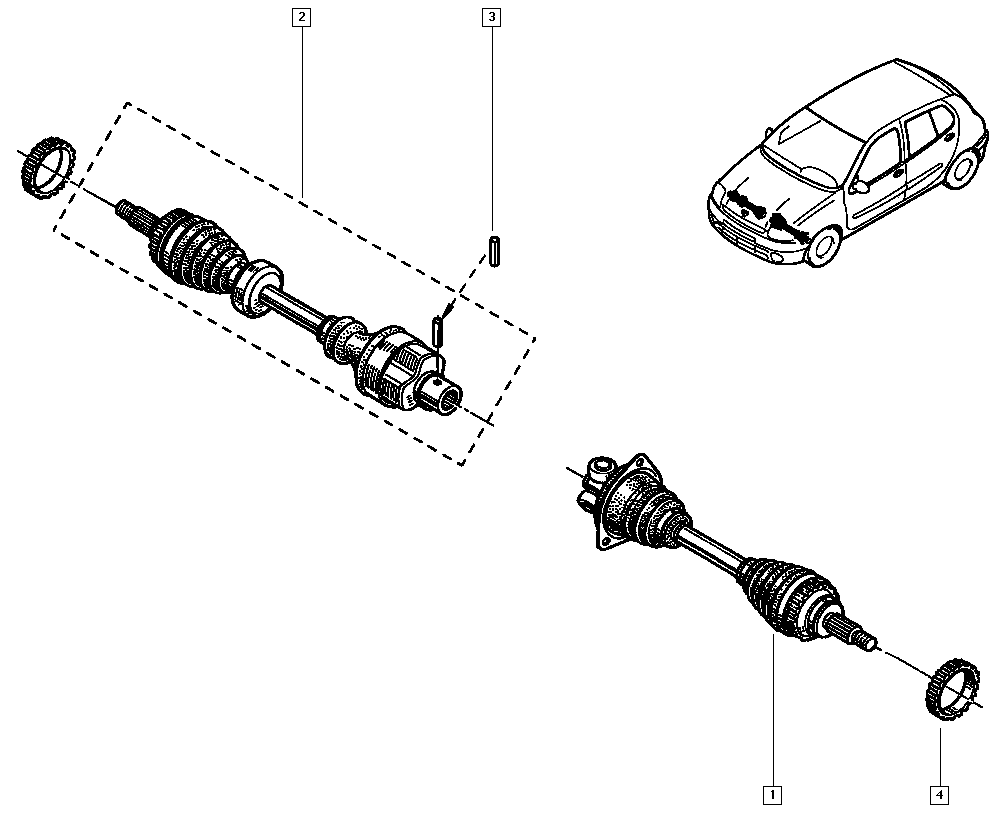 OM 7700110482 - Piedziņas vārpsta autospares.lv