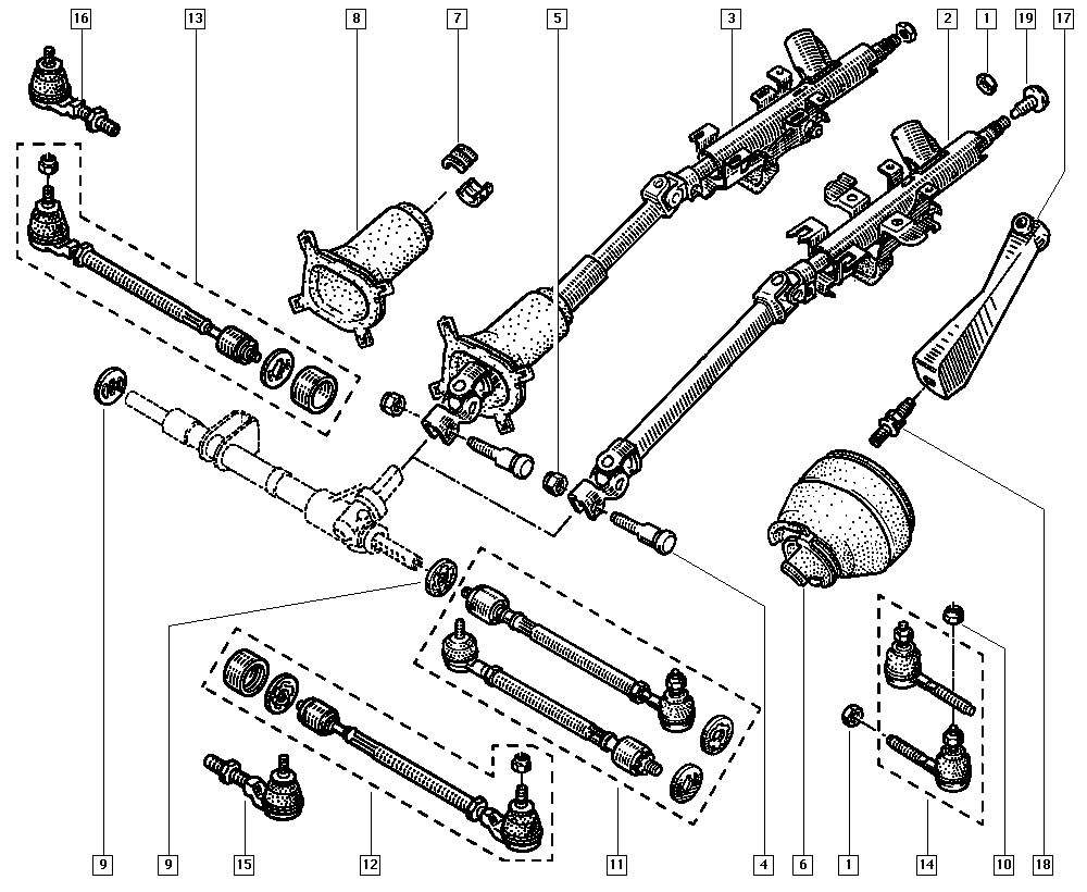 DACIA 6000030047 - Stūres šķērsstiepņa uzgalis autospares.lv