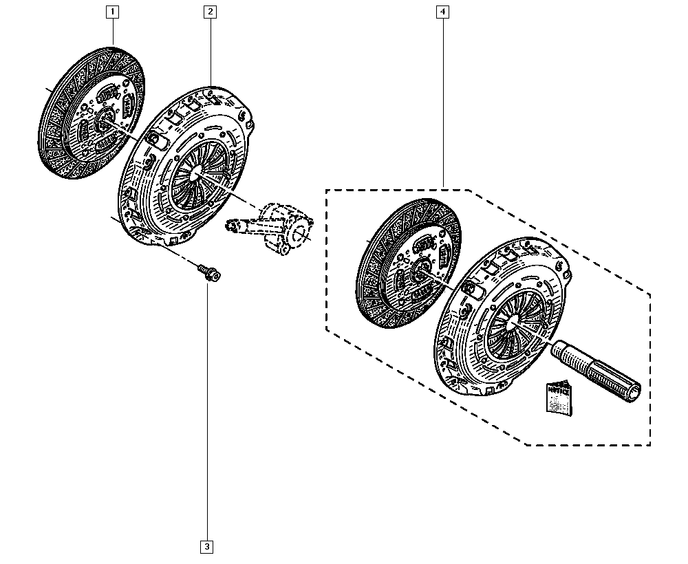 RENAULT 77 01 475 311 - Sajūga komplekts autospares.lv