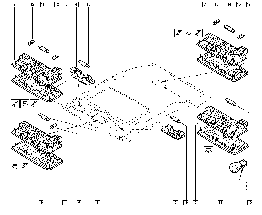 RENAULT 77 03 097 182 - Лампа накаливания, освещение щитка приборов www.autospares.lv