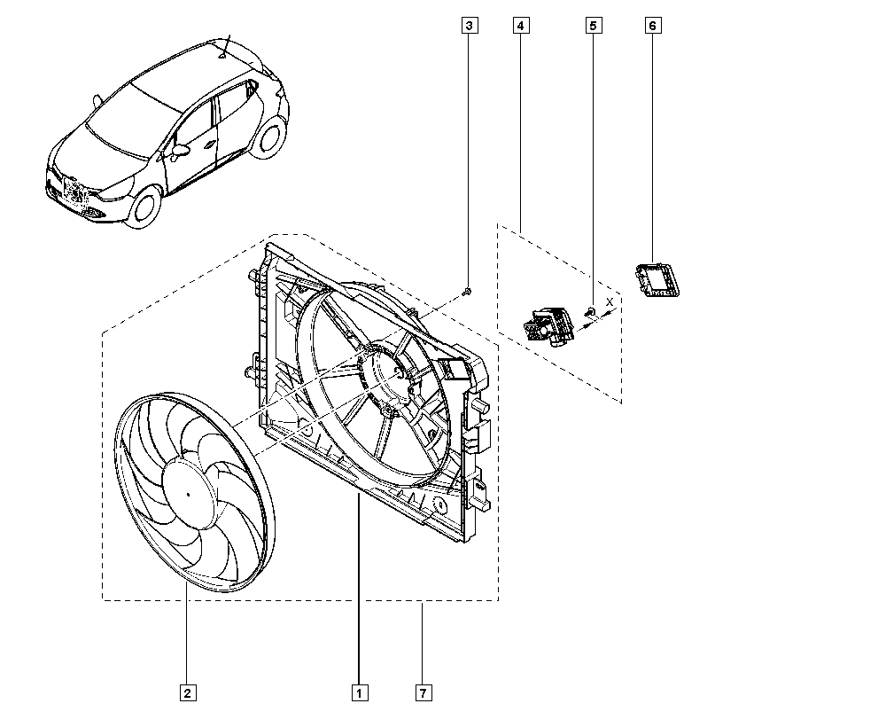 NISSAN 214753416R - Ventilators, Motora dzesēšanas sistēma www.autospares.lv