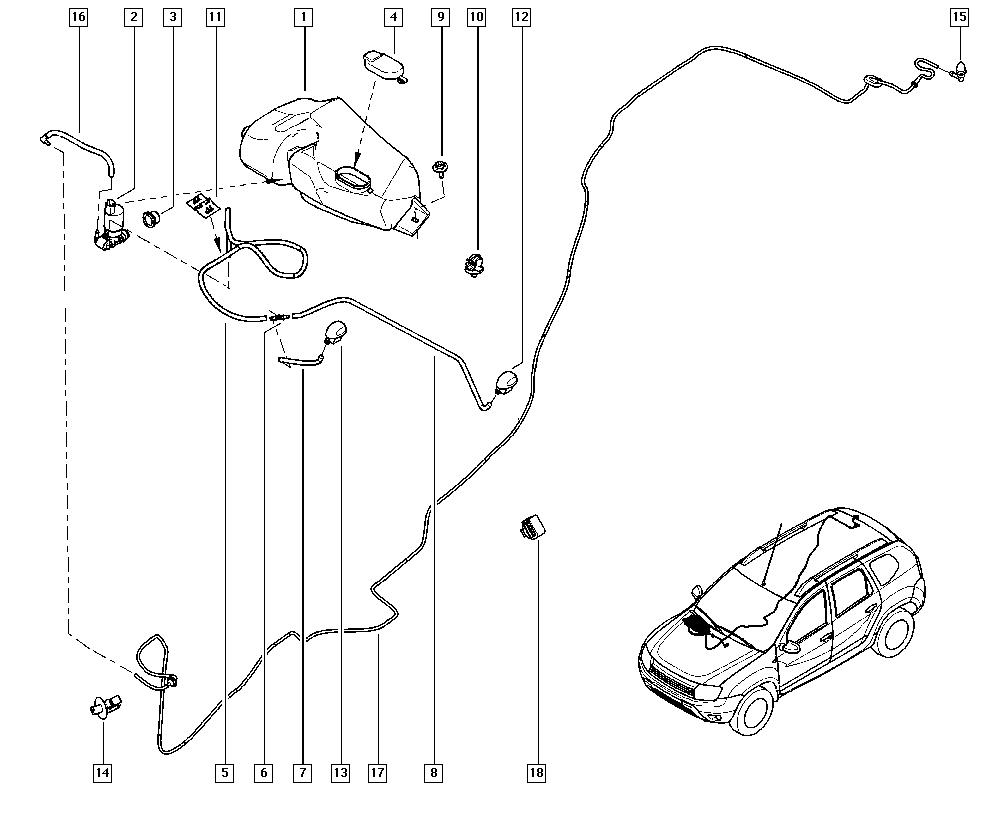 RENAULT 60 01 549 444 - Ūdenssūknis, Stiklu tīrīšanas sistēma autospares.lv