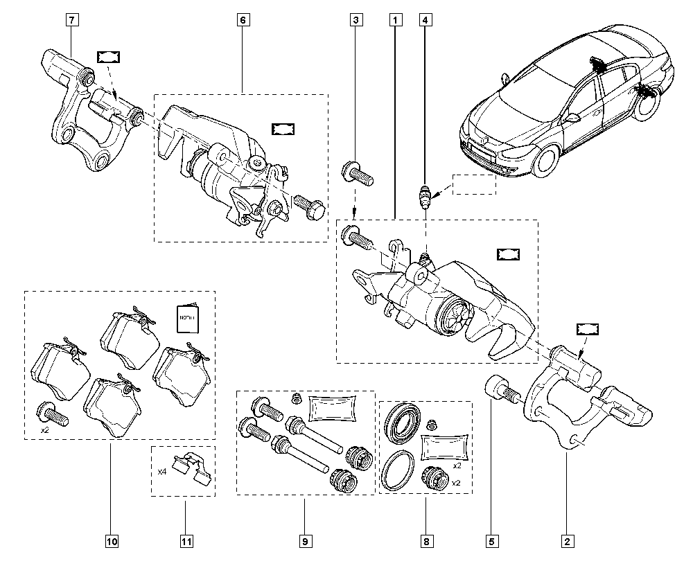 CITROËN 440605713R - SET RR PAD autospares.lv