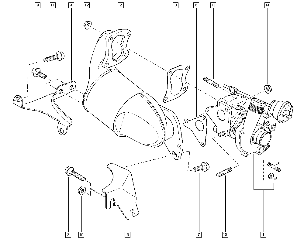 NISSAN 7711368562 - Турбина, компрессор www.autospares.lv