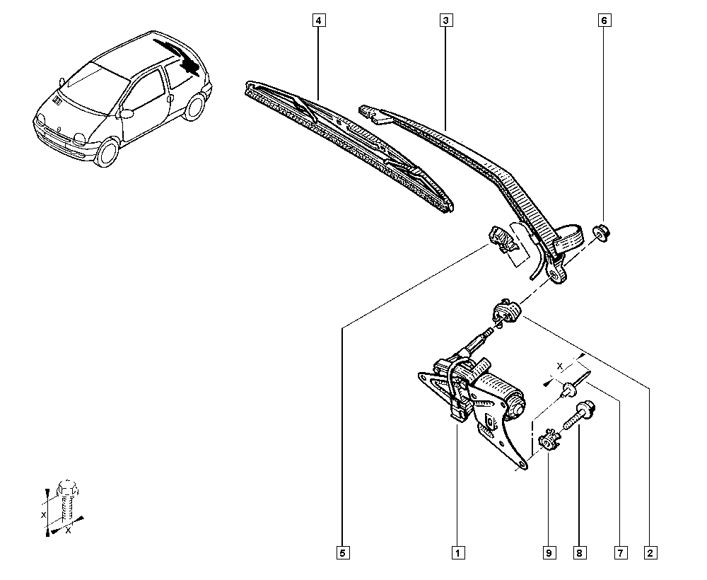 RENAULT 77 11 130 029 - Stikla tīrītāja slotiņa autospares.lv