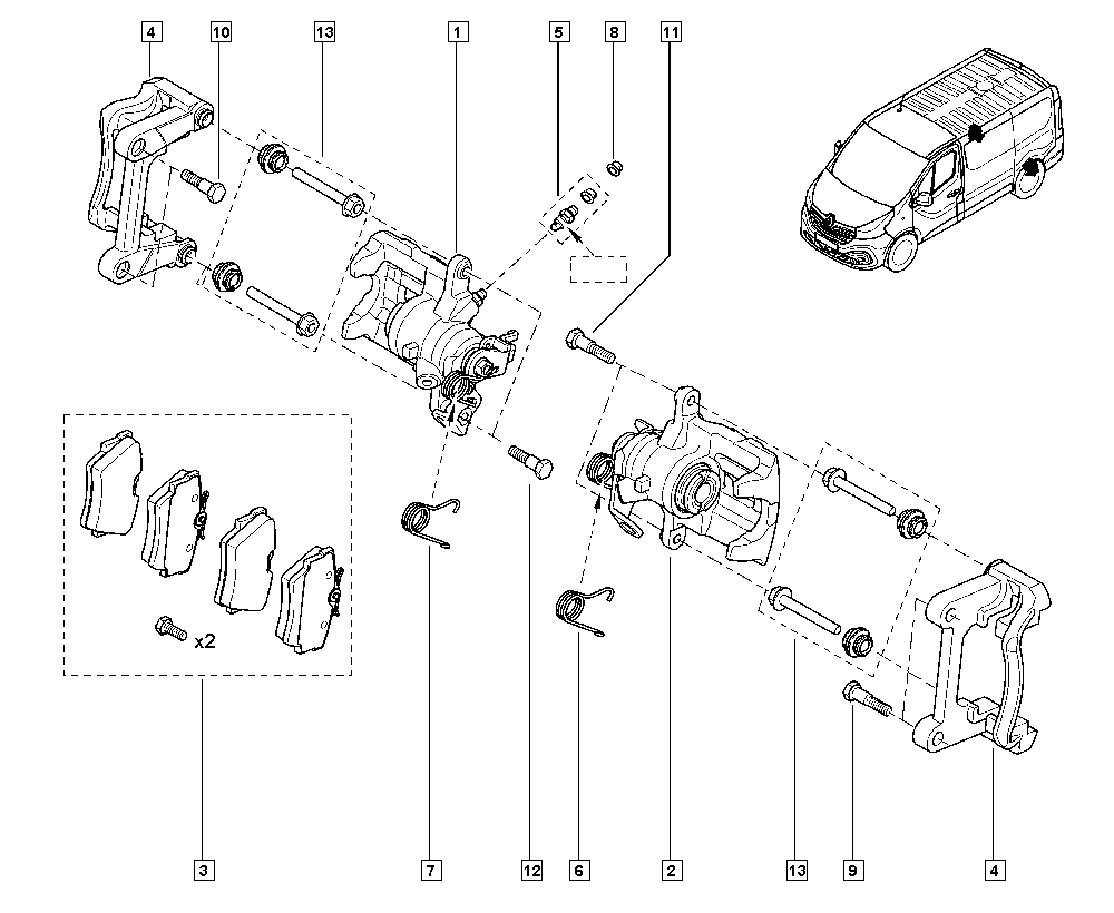 RENAULT 7701056165 - Bremžu suports autospares.lv