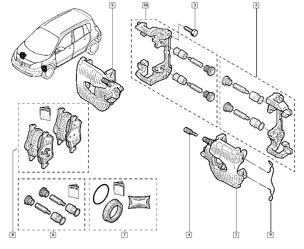 RENAULT TRUCKS 77 01 209 670 - Bremžu uzliku kompl., Disku bremzes autospares.lv