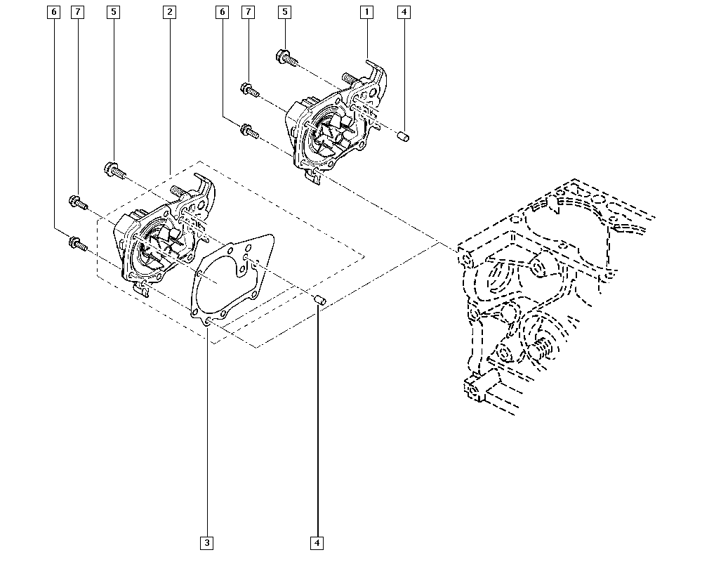 RENAULT 77 01 478 018 - Ūdenssūknis autospares.lv