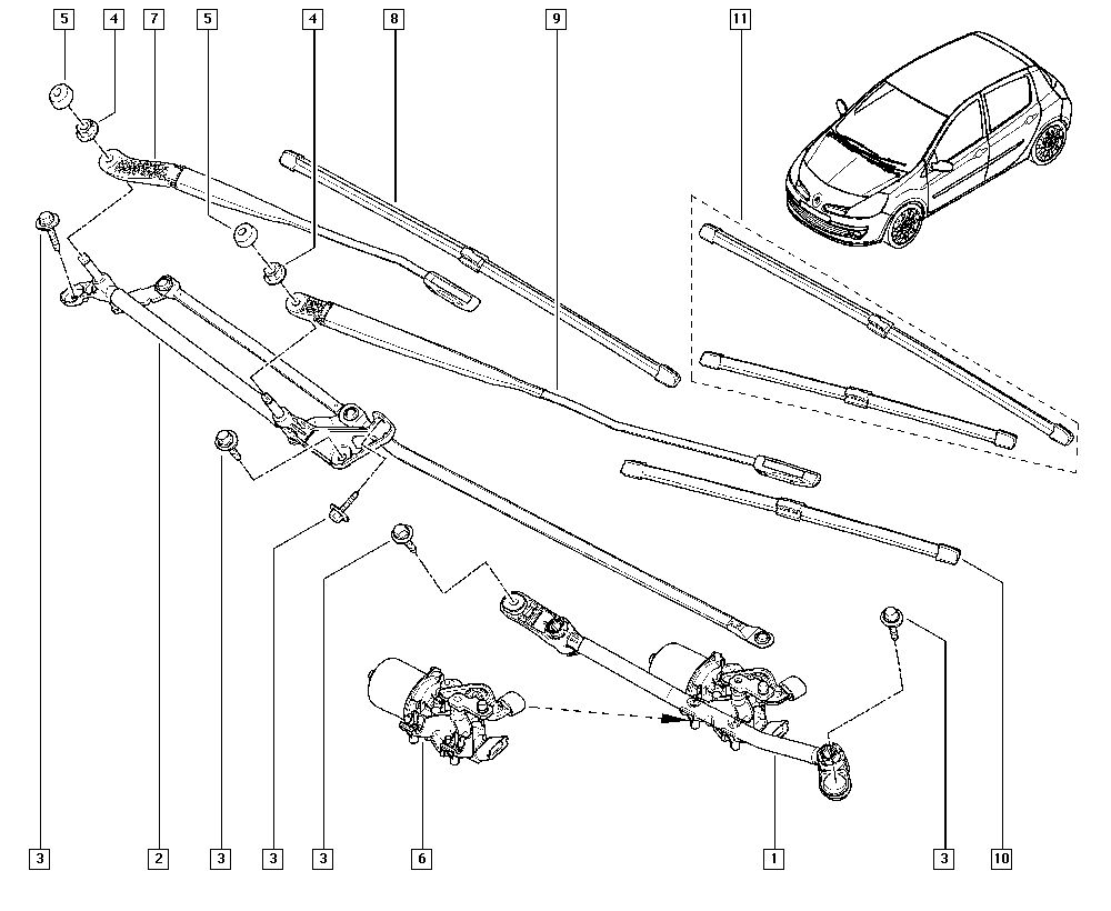 RENAULT 77 01 061 595 - Stikla tīrītāja slotiņa autospares.lv