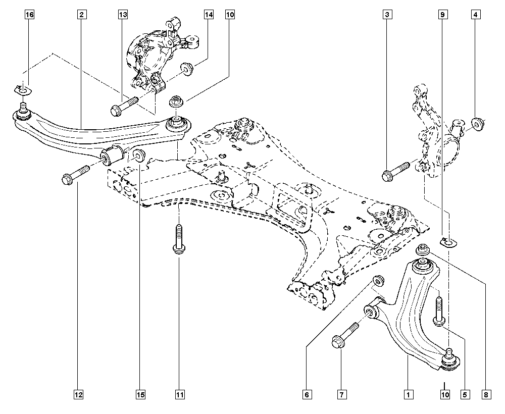 NISSAN 8200744091 - Neatkarīgās balstiekārtas svira, Riteņa piekare autospares.lv