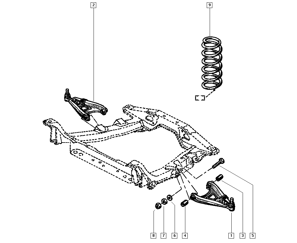 DACIA 7700794387 - Neatkarīgās balstiekārtas svira, Riteņa piekare www.autospares.lv