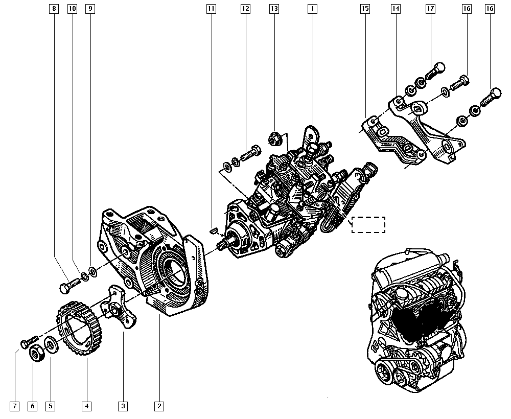 RENAULT 7703032158 - Montāžas komplekts, Neatkarīgās balstiekārtas svira autospares.lv