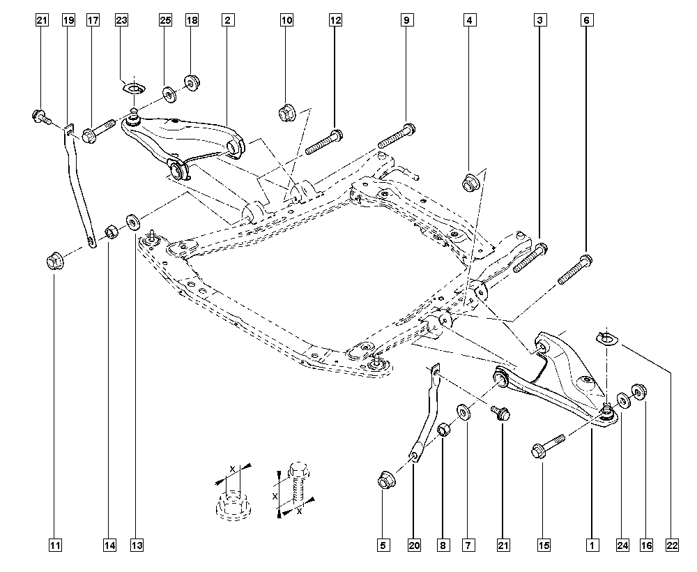 DACIA 545001064R - Neatkarīgās balstiekārtas svira, Riteņa piekare autospares.lv