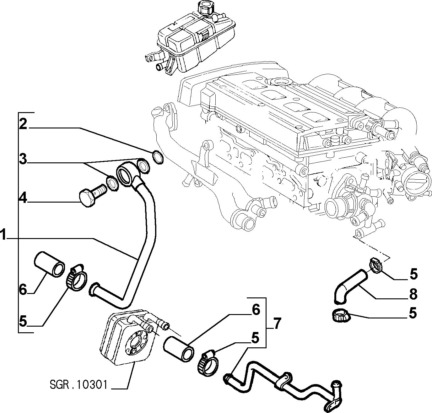 FIAT 14453480 - SEAL GASKET www.autospares.lv