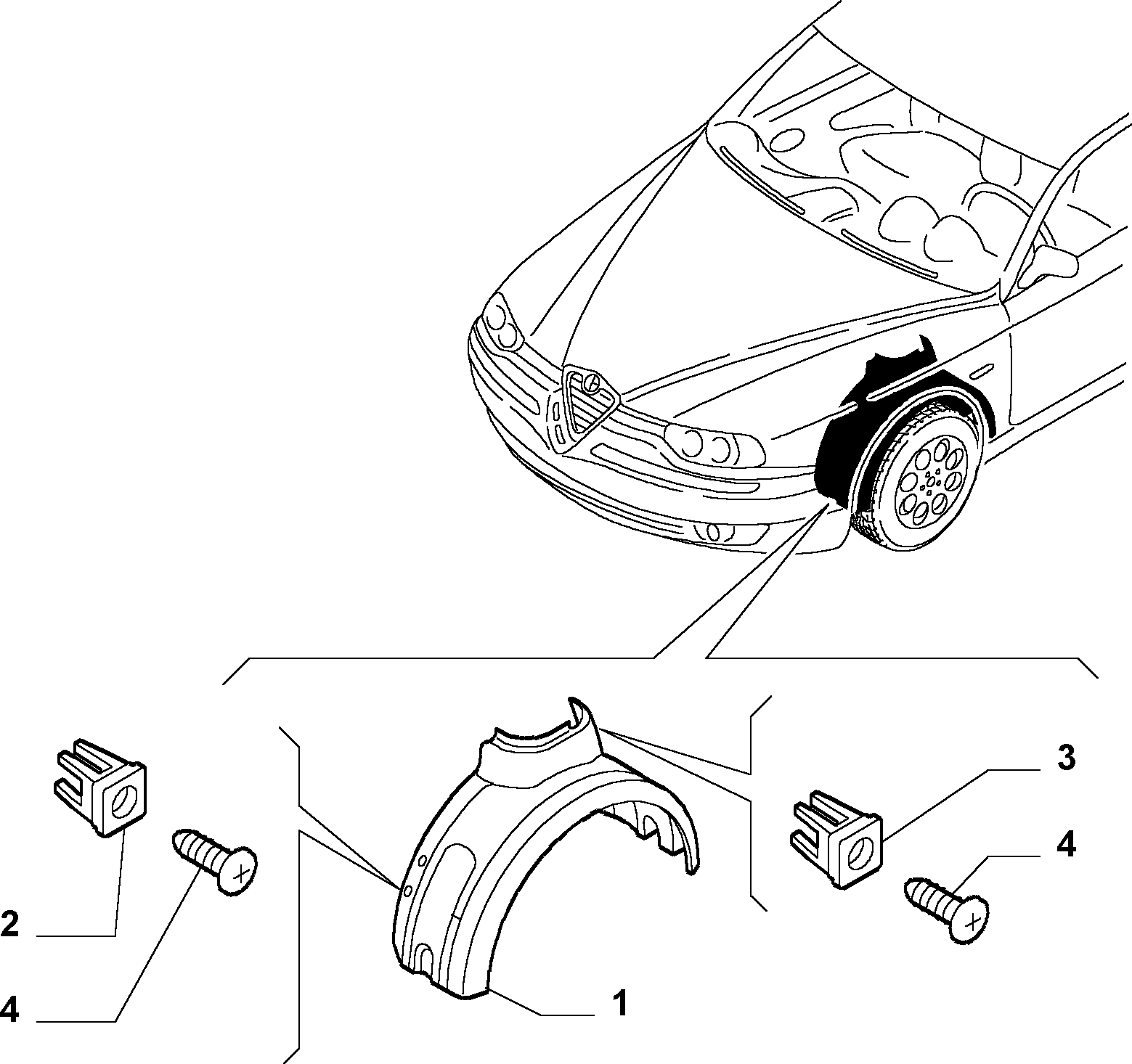 Alfa Romeo 14115980 - Moldings / aizsarguzlika www.autospares.lv