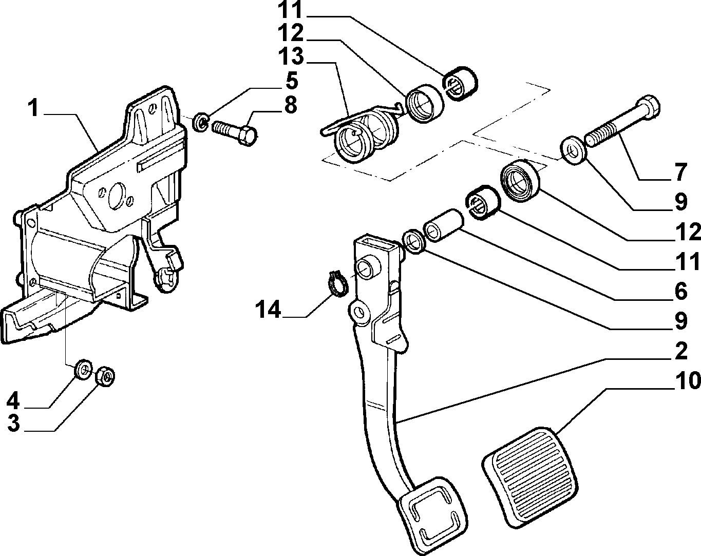 FIAT 10519621 - Savienojošie elementi, Izplūdes gāzu sistēma www.autospares.lv